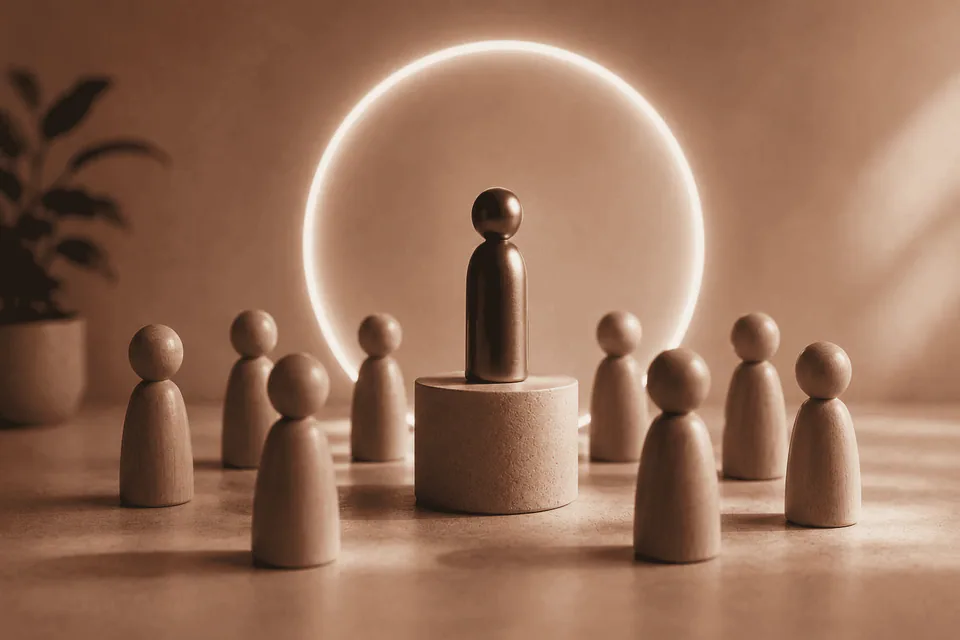 A gold figure on a pedestal: standing out from the competition and building a brand