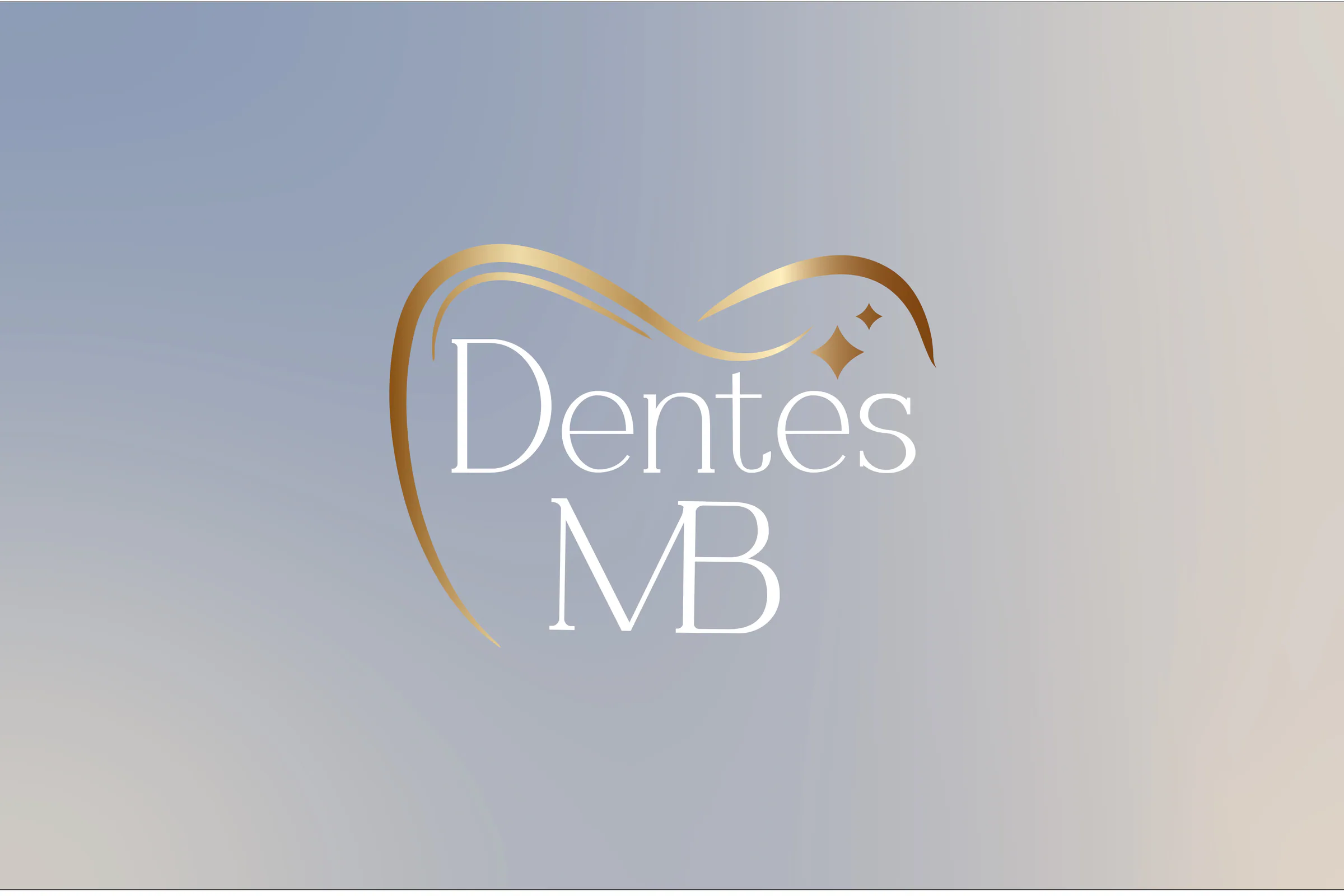 Zlaté logo Dentes MB so symbolom zubu