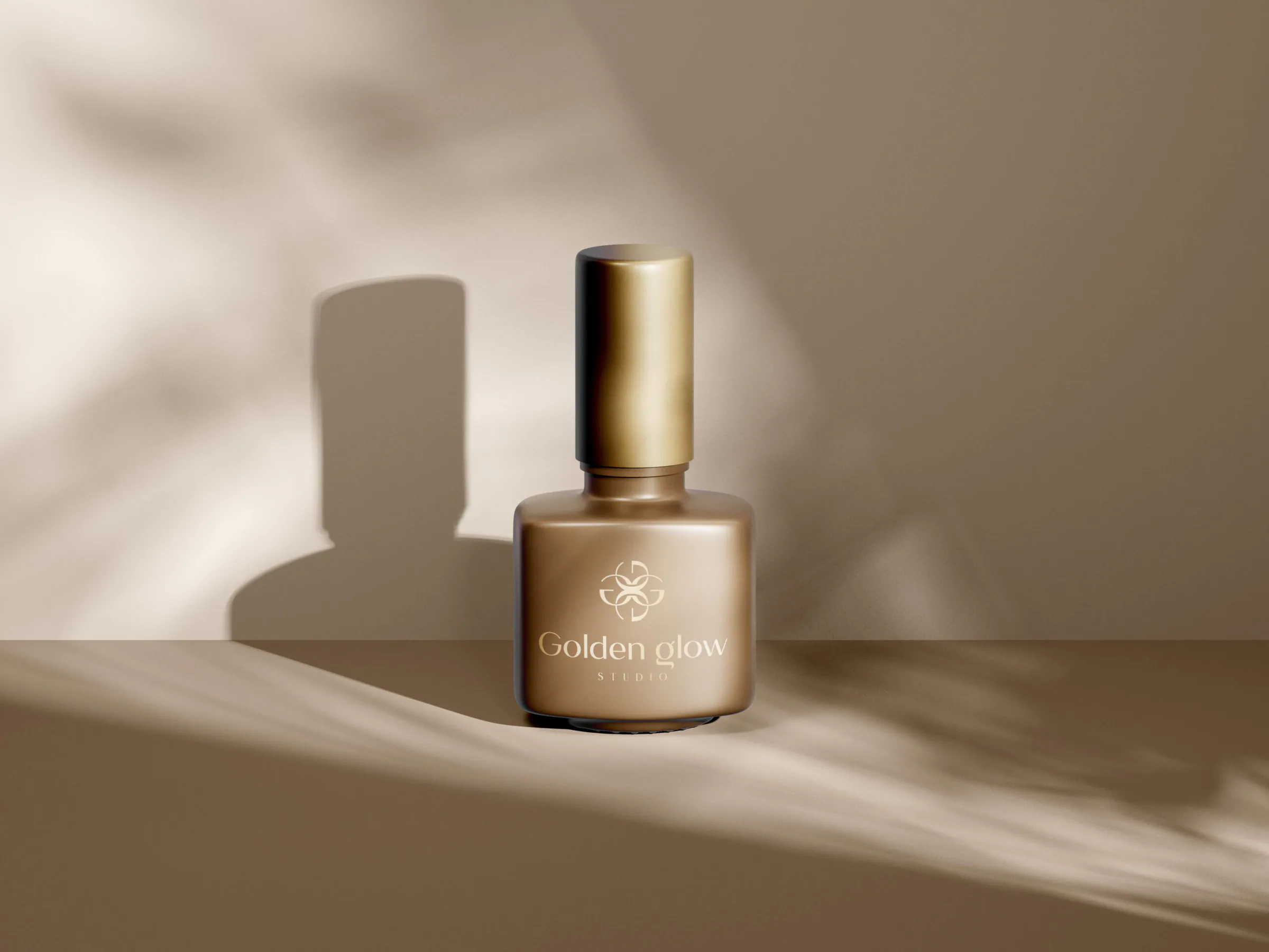 Fľaštička laku s logom Golden Glow