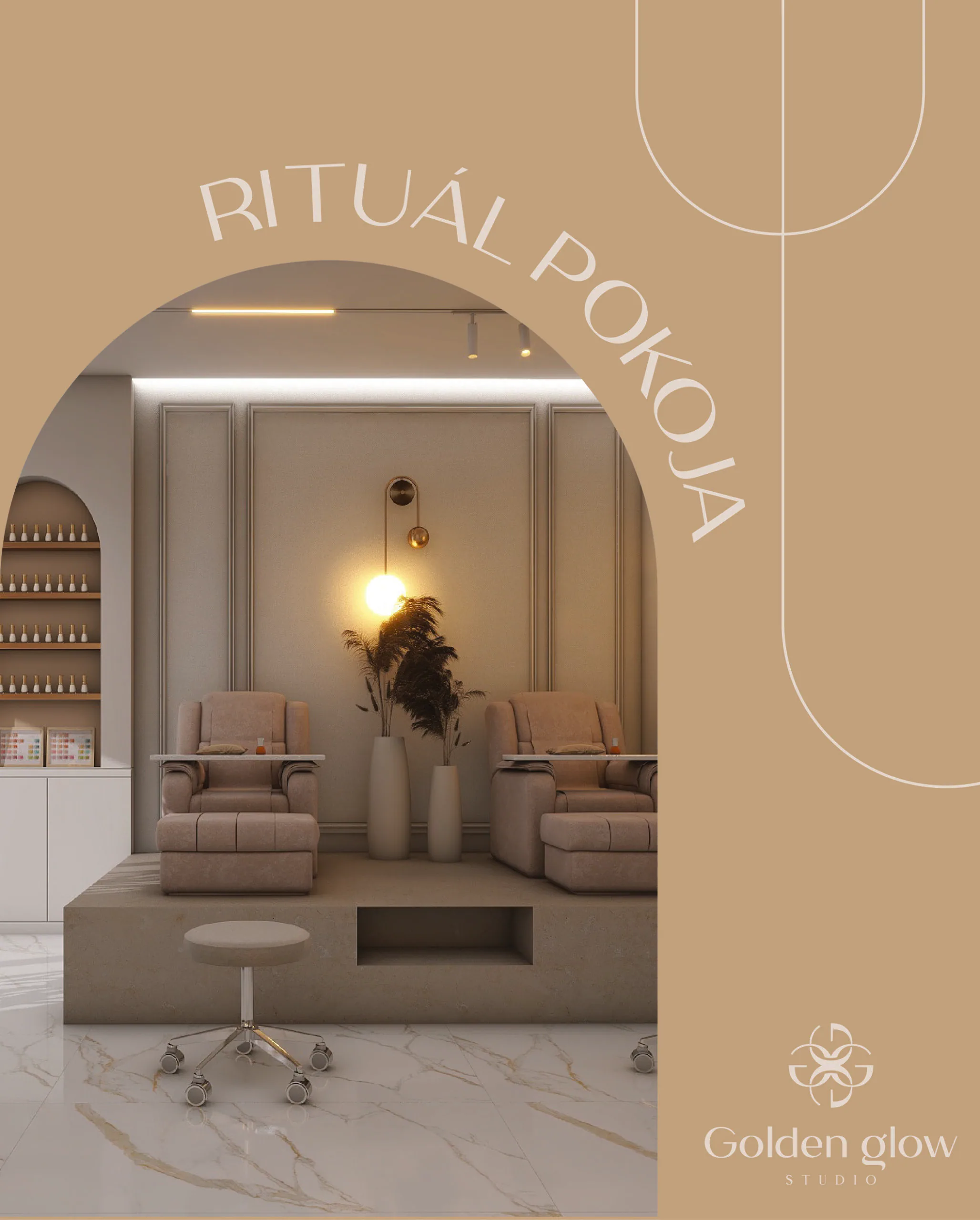 Príspevok „Rituál pokoja“ s interiérom salónu