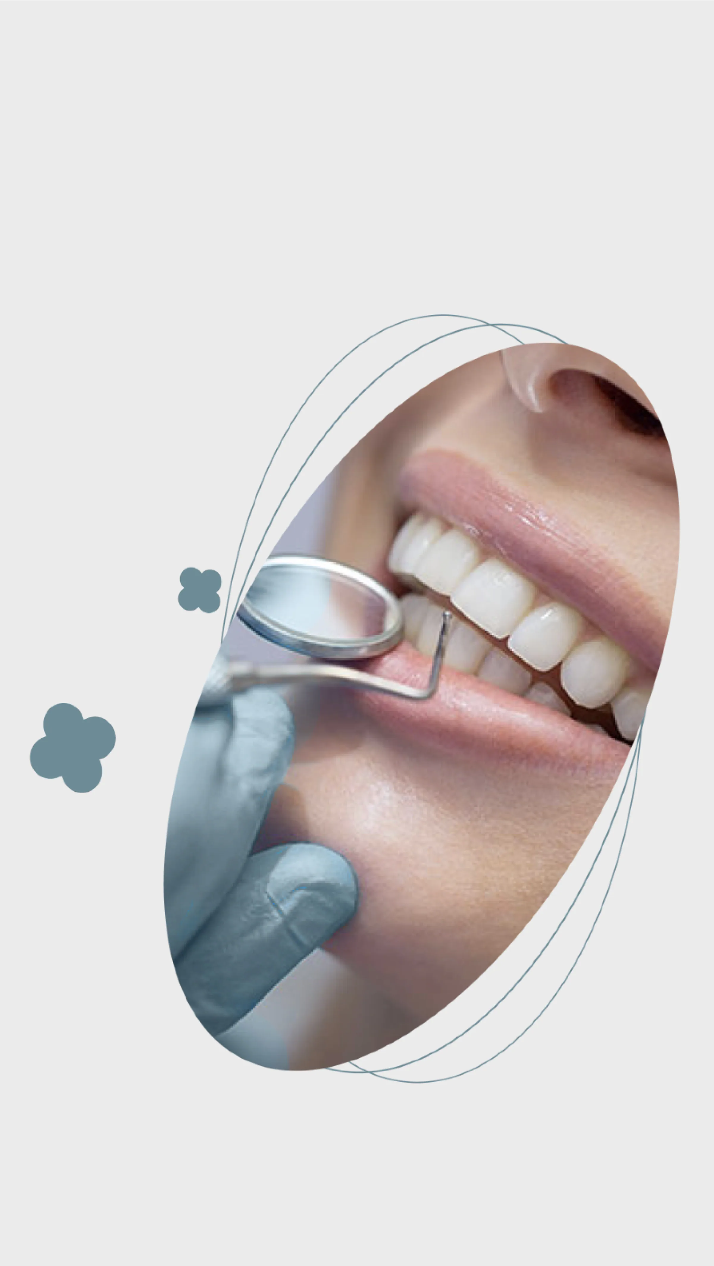 Vizuál HH Dental s fotografiou ošetrenia v oválnom ráme