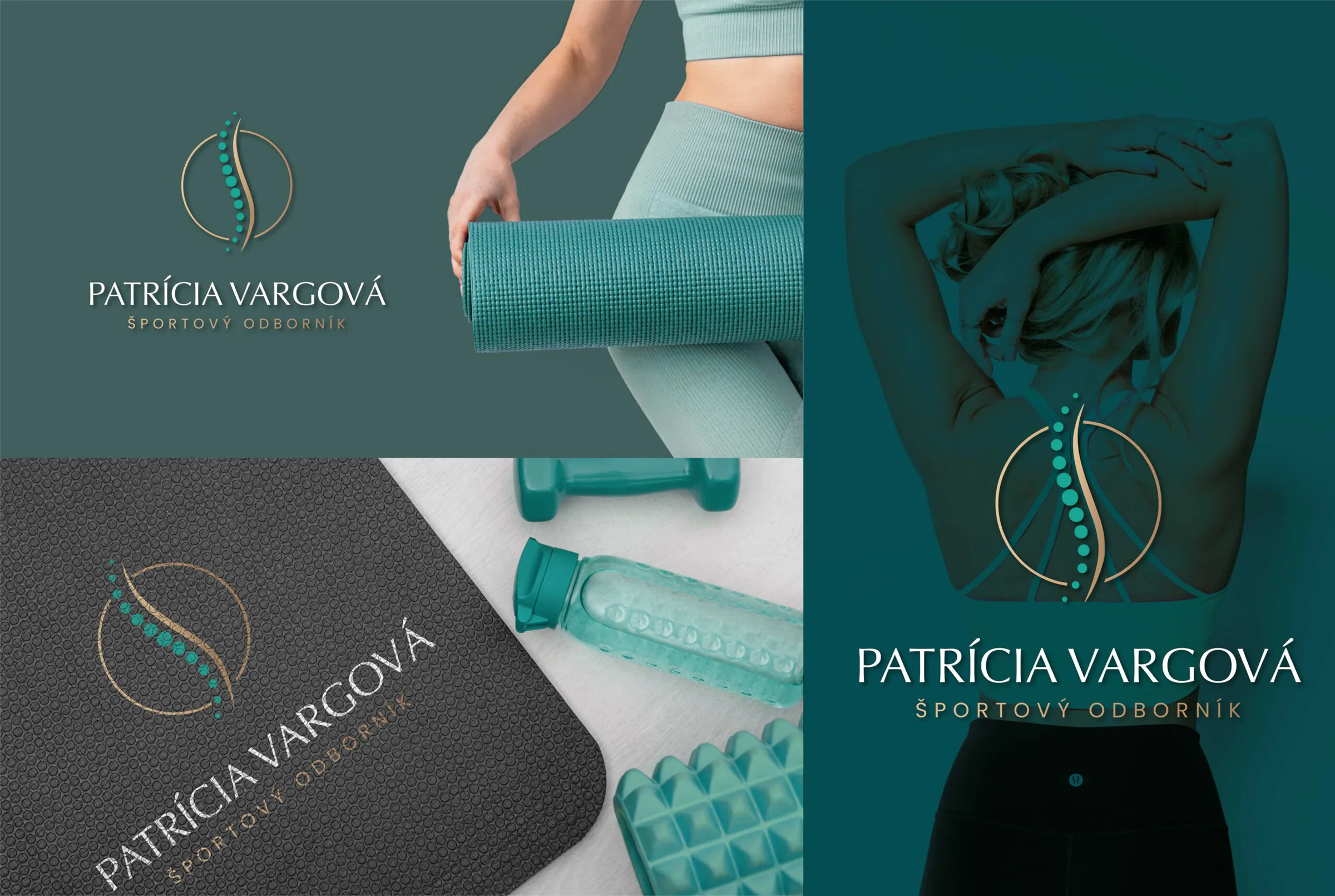 Varianty loga Patrícia Vargová na tlačovinách