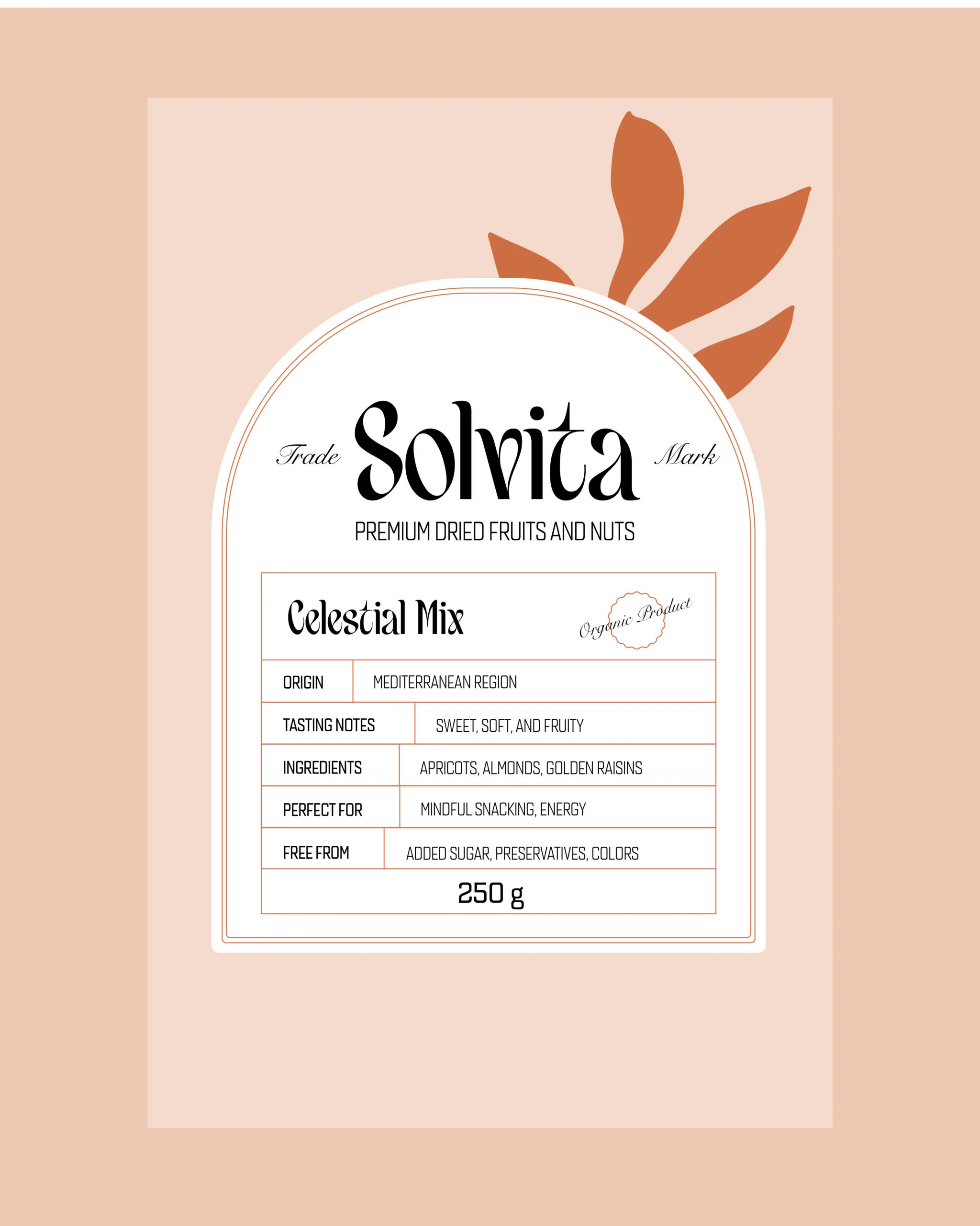Svetlá etiketa Solvita Celestial Mix