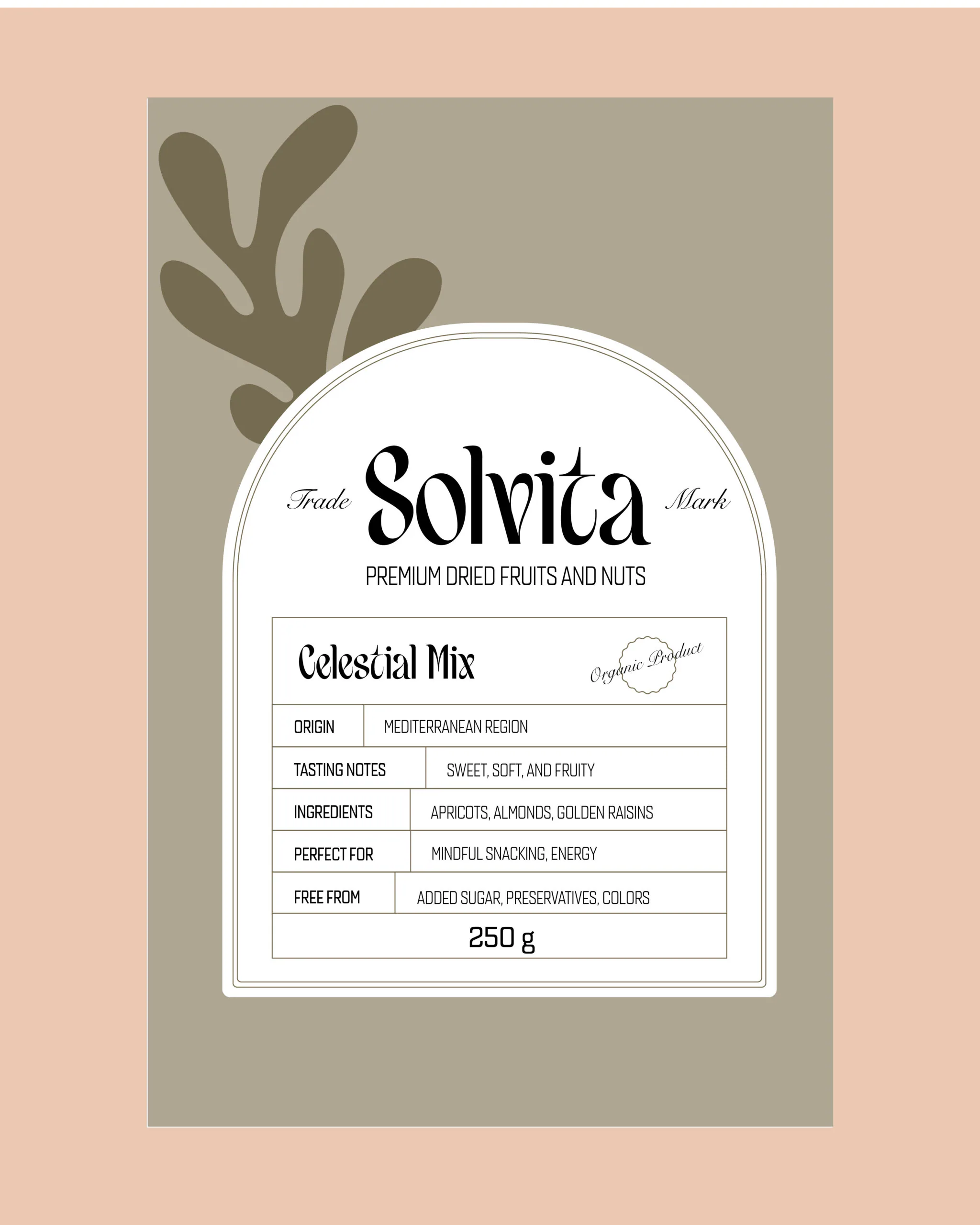 Olivová etiketa Solvita